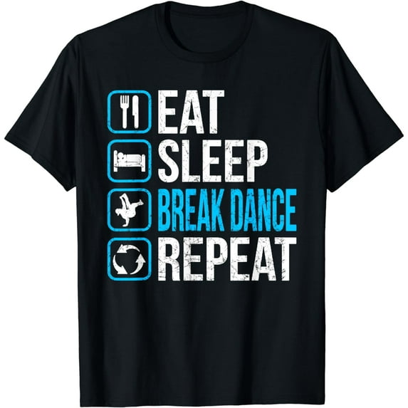 Leisuo Breakdancing r Gift T-Shirt black