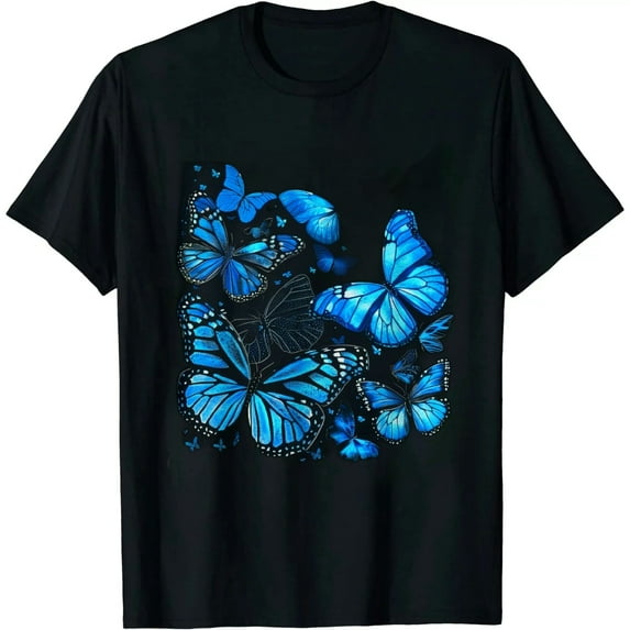 GOSMITH Butterfly Print T-Shirt