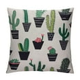 thumbnail image 1 of GOSMITH  Cacti Throw Pillow Cover Decorative Pattern with Cactus and Succulents Flowerpot Trendy Design Square Pillow Case Cushion Cover for Home Car Kitchen Decorative, 1 of 5