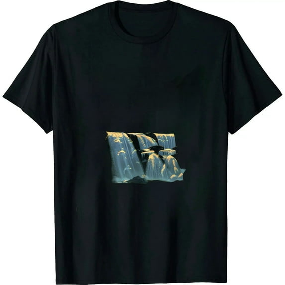 Leisuo Cascade with cool Sunset for Lakes and Waterfalls Lovers T-Shirt