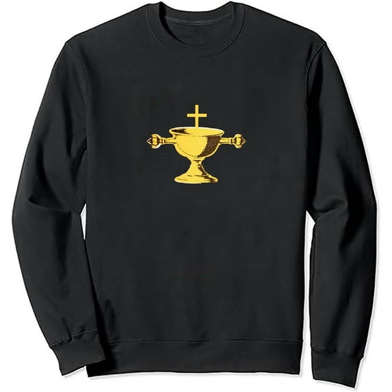 GOSMITH Catholic Shirt Funny Communion Tee Eucharist Catholicism Long Sleeve T-Shirt