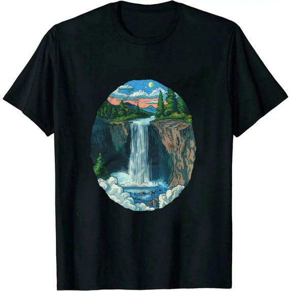 GOSMITH Chasing Waterfalls Hiking Adventure Nature T-Shirt