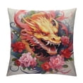 thumbnail image 1 of GOSMITH  Chinese New Year 2024-Year of The Dragon Throw Pillow, Multicolor, 1 of 5