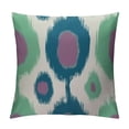 thumbnail image 1 of GOSMITH  Chinoiserie Pillow Covers  Bukhara Ikat Cushion Cover Peacock Green and Aqua Asian Pillow Case Eurosham Accent Toss Pillowcase Rustic Decor for Sofa Living Room Bedroom, 1 of 5