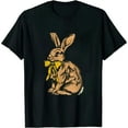 thumbnail image 1 of GOSMITH Chocolate Bunny Do You Want Piece Of Me Funny Easter Rabbit T-Shirt, 1 of 3