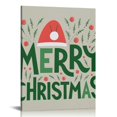 thumbnail image 1 of GOSMITH Christmas Decorations Canvas Wall Art Framed Christmas Poster Paintings Canvas Prints for Home Office Living Room Bathroom Bedroom Holiday Party Kitchen Hallway Wall Decor Artwork Decorative, 1 of 4