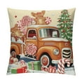thumbnail image 1 of GOSMITH  Christmas Gingerbread Throw Pillow Covers Man House Truck Xmas Bakery Decorative Pillows for Couch Sofa Home Winter Holiday Decor, 1 of 5