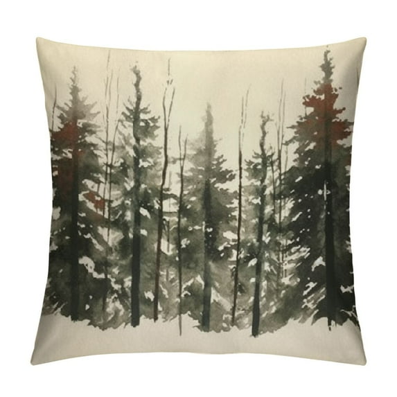 GOSMITH Christmas Pillow Cover Colorlife Christmas Tree Lumbar Pillow Cover Holiday Decorations Throw Pillow Covers Farmhouse Pillows Decorative for Sofa Winter Home Decor
