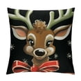 thumbnail image 1 of GOSMITH  Christmas Pillow Covers, Christmas Throw Pillow Covers, Xmas Outdoor Farmhouse Decorations Holiday Pillow Covers Cases for Couch Sofa Black and White, 1 of 5