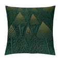 thumbnail image 1 of GOSMITH  Christmas Throw Pillow Covers Dark Green Christmas Tree Pillow case Plush Faux Fur Soft Pillowcases Christmas Dec Square Holiday Cushion Case, 1 of 5