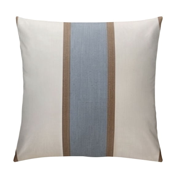 GOSMITH Coffee Brown Patchwork Lumbar Throw Pillow Cover Farmhouse Burlap Cushion Case Neutral Oblong Pillowcase for Sofa Couch Bedroom Living Room Home Decor