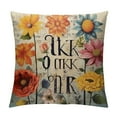thumbnail image 1 of GOSMITH  Colorful Butterfly Flowers Decorative Throw Pillow Cover for Girls,It's OK Inspirational Quote Pillow Case,Inspirational Gifts for Girls Women Friends, 1 of 5