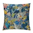 thumbnail image 1 of GOSMITH Colorful Tropical Pillow Covers,Flowers Palm Leaves Flamingos Jungle Plants Birds Snake Throw Pillow Cases Cushion Covers for Bedroom,Sofa,Couch White, 1 of 5
