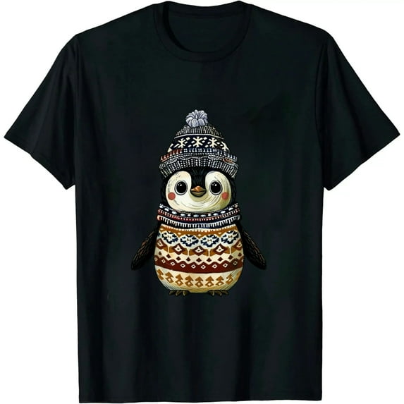 GOSMITH Cool Cabincore Aesthetic Penguin Lover Forest Penguin T-Shirt