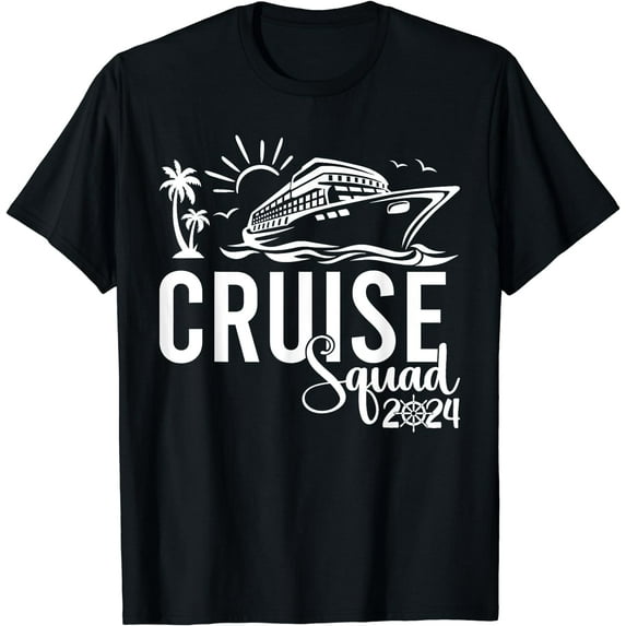 GOSMITH Cruise Squad 2024 Vacation Matching Family T-Shirt 158770-black