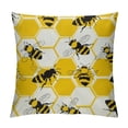 thumbnail image 1 of Leisuo Cute Bee Body Pillow Cover Pillowcases,Honeycomb Funny Body Pillow Case with Zipper Closure, Breathable Microfiber Pillowcase for Hair and Skin White, 1 of 5