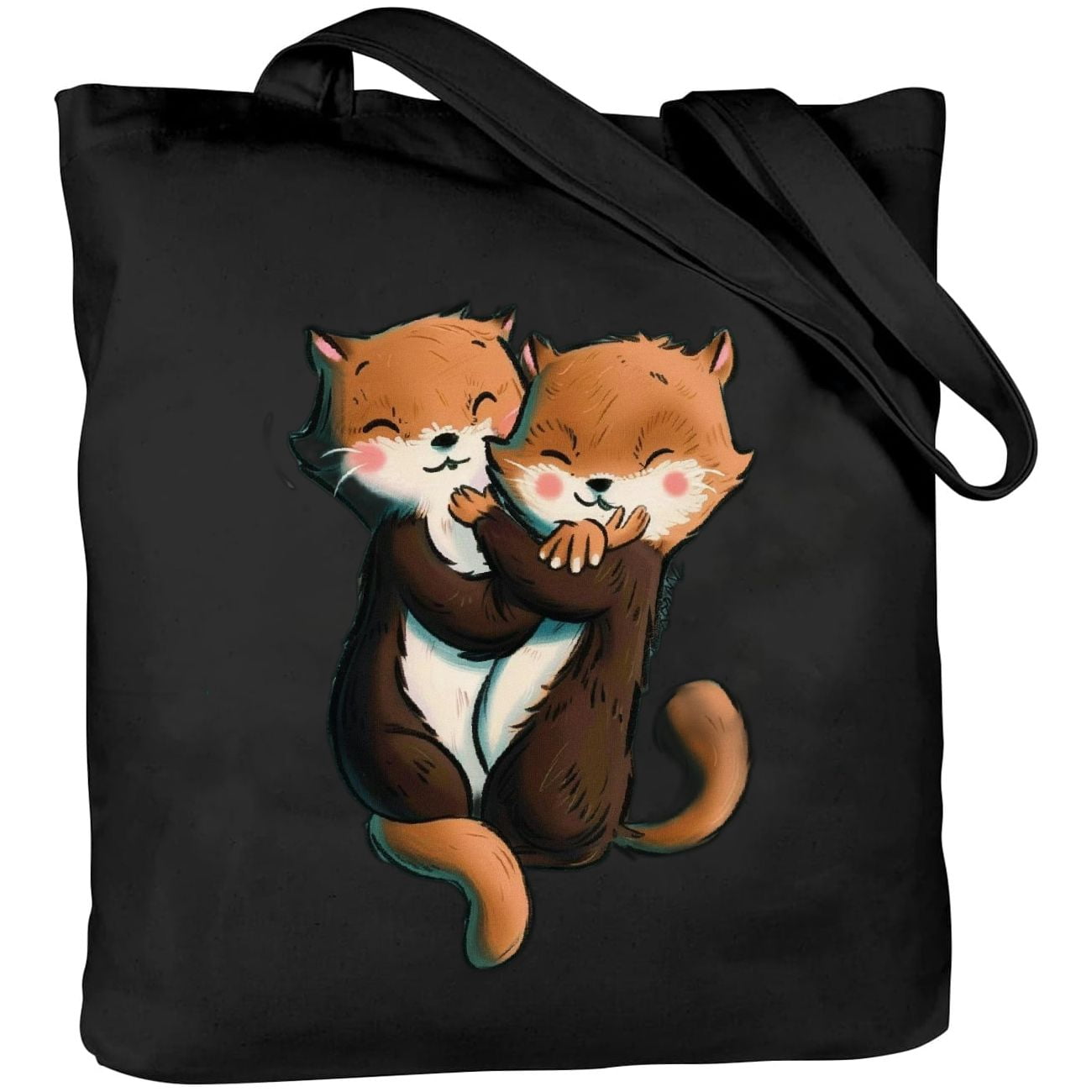Cute Otter Pattern Print Crossbody Bags