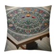 thumbnail image 1 of Leisuo  Decorative Throw Pillow Case Cushion Cover Colorful Plumeria Exotic Tiki Pattern Abstract Ethnic Fish Flower Hawaiian Cases Square Pillowcases Covers, 1 of 5