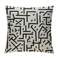 thumbnail image 1 of GOSMITH Decorative Throw Pillow Cover Black White Tile Geometric Design Graphic Trendy Modern Backdrop Memphis Zig Pattern Wavy Textures Pillow Cover Pillow Case for Couch Bed Car Sofa, 1 of 5