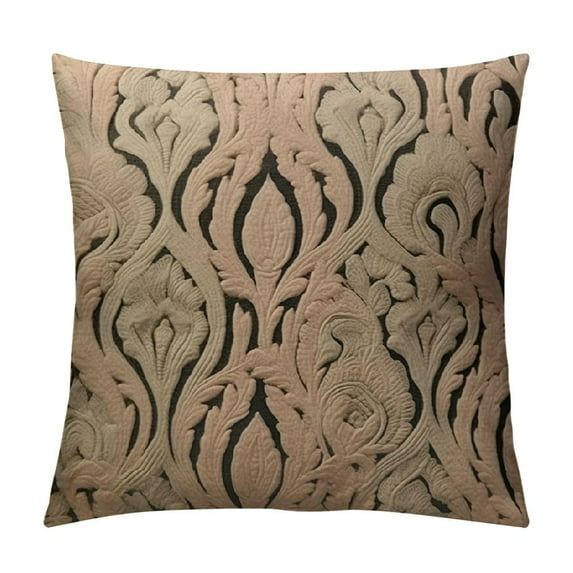 GOSMITH Decorative Throw Pillow Covers Soft Plush Faux Wool Couch Pillow Covers for Home, Khaki