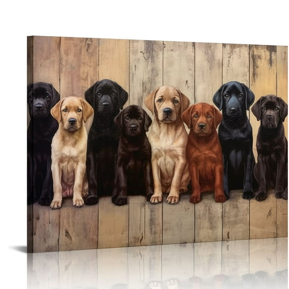 GOSMITH Dog Wall Art Animal Pictures Wall Decor God Says You Art Canvas Print Painting Modern Home Framed Artwork For Bathroom Living Room Bedroom
