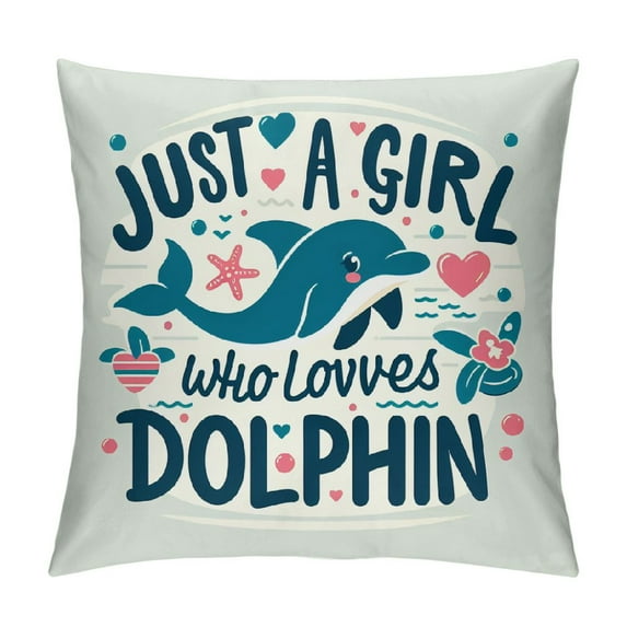 GOSMITH Dolphin Gifts,Dolphin Decor,Dolphin Pillow Covers Dolphin Gifts for Women,Dolphin Office Supplies