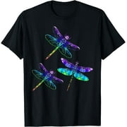 GOSMITH Dragonfly Gift Spirit Animal Shirt Chakra Color Dragonflies 148700-black