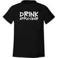thumbnail image 1 of GOSMITH Drink Apple Cider Men's Soft & Comfortable T-Shirt black, 1 of 5