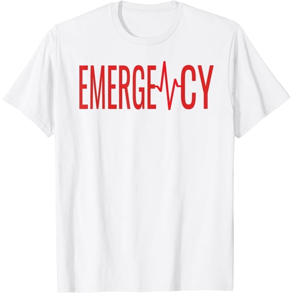 GOSMITH ER Nurse Doctor Emergency Room Hospital For EMT Students T-Shirt white