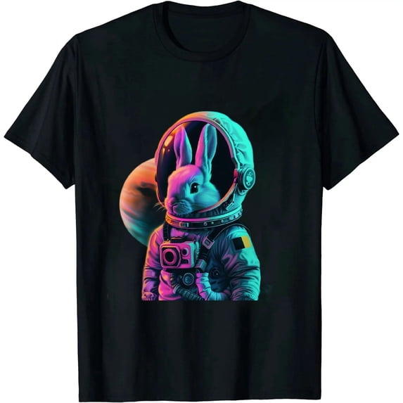 GOSMITH Easter Bunny Astronaut T-Shirt