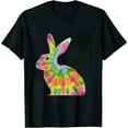 thumbnail image 1 of GOSMITH Easter Bunny Shirt Tie Dye Retro Egg Hunt T-shirt Gift, 1 of 3