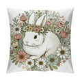 thumbnail image 1 of GOSMITH  Easter Spring Pillow Covers Decoration,Buffalo Plaid Farmhouse Rabbit Bunny Flower Easter Throw Pillows Cushion Case Couch Decor for Spring Home Outdoor Decor, 1 of 5