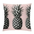 thumbnail image 1 of GOSMITH  Enjoy Summer Time Tropical Fruit Yellow Watercolor Pineapple Hot Pink Lumbar Throw Pillow Case Cushion Cover Sofa Home Decorative Rectangular, 1 of 5