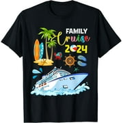 GOSMITH Family Cruise 2024 Funny Summer Vacation Cruise Ship Lover T-Shirt 158513-black