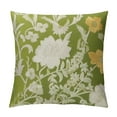 thumbnail image 1 of GOSMITH Floral Design Pear Colored Square Pillow Cover Perfect for Living Room, Bedroom, or Patio, 1 of 5
