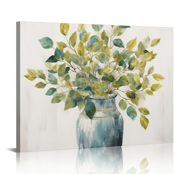 GOSMITH Flower Painting Wall Art Watercolor Floral Picture Artwork Modern Painting Print on Canvas for Bedroom Living Ready to Hang Modern Pictures