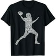 thumbnail image 1 of Leisuo Football Player American Football Boys Kids Men T-Shirt 145379-black, 1 of 3