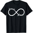 thumbnail image 1 of GOSMITH Friends Forever T-Shirt - Polyester Round Neck Short Sleeve Super Soft Summer Style 151647-black, 1 of 4