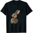 thumbnail image 1 of GOSMITH Funny Easter Rabbit Eating Chocolate Easter Bunnies - Easter T-Shirt, 1 of 3