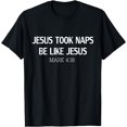 thumbnail image 1 of Leisuo Funny Jesus Took 4:38 T-Shirt 97370-black, 1 of 3