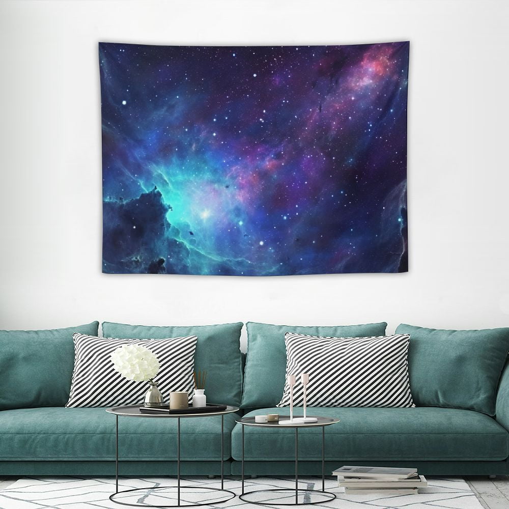 GOSMITH Galaxy Tapestry for Bedroom Aesthetic Space Blue Night Starry ...
