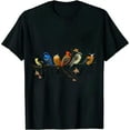thumbnail image 1 of GOSMITH Garden Birds Blue Jay Bullfinch Ornithologist Biologist T-Shirt, 1 of 3