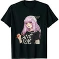 thumbnail image 1 of GOSMITH Girl Who Loves Anime Ramen and Sketching Kawaii Teen Girls T-Shirt black, 1 of 3