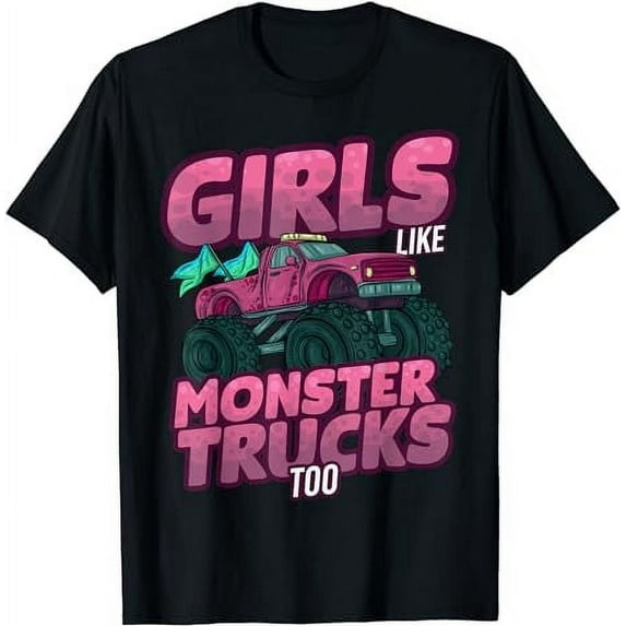 GOSMITH Girls Like Too Kids Women Car T-Shirt black