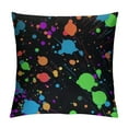 thumbnail image 1 of GOSMITH  Glow in Dark Splatter Neon Throw Pillow Covers Pillow Case Invisible Zipper Cushion Cases for Couch Sofa Car Bedroom Living Room Farmhouse, 1 of 5