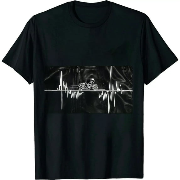 GOSMITH Go Cart Racer Heartbeat Line Pulse Go Kart Racing T-Shirt