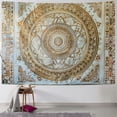 thumbnail image 1 of GOSMITH  Gold Mandala Tapestry Bedroom Aesthetic - Indie Wall Tapestry Hippie Room Decor - Boho White Trippy Tapestry Wall Hanging - Golden Mandalas Wall Art Painting, 1 of 6