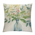 thumbnail image 1 of GOSMITH  Green Plants Throw Pillow Covers Watercolor Eucalyptus Leaves Decorative Pillow Covers Cushion Cover Green Blue, 1 of 5