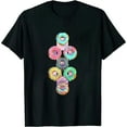 thumbnail image 1 of GOSMITH Groovy Retro Valentine Donuts Heart Candy Teacher T-Shirt, 1 of 3