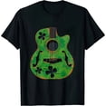 thumbnail image 1 of GOSMITH Guitar Music Lover Irish Shamrock Guitar St. Patrick's Day T-Shirt, 1 of 3
